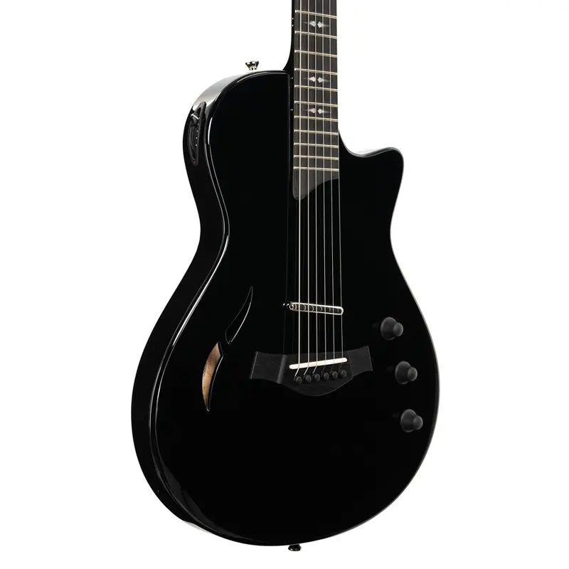 Taylor "Factory-Demo" T5z Pro Hollow-Body Electric-Acoustic Guitar w/ Armrest - Black