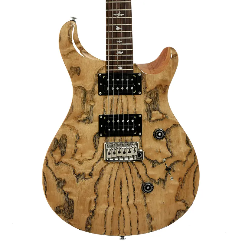 PRS SE Custom 24 Burled Ash Limited Edition Natural Finish Electric Guitar