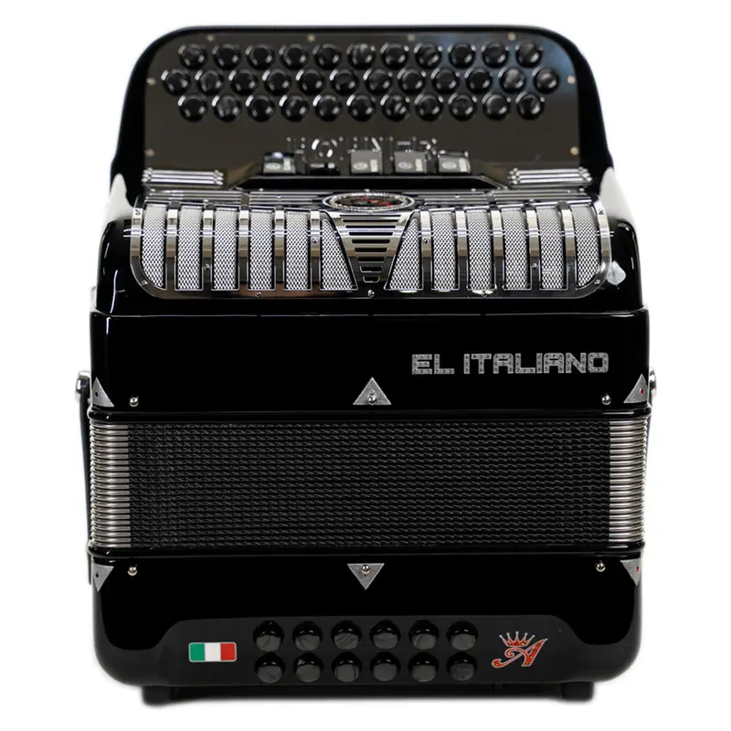 Hohner Anacleto El Italiano III 5 Switch Compact EAD Accordion - Black