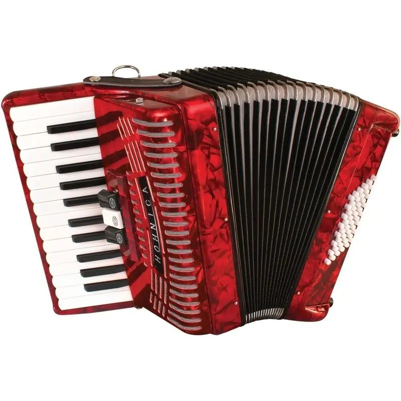 Hohner Hohnica 1304 48 Bass Student Piano Accordion - Red
