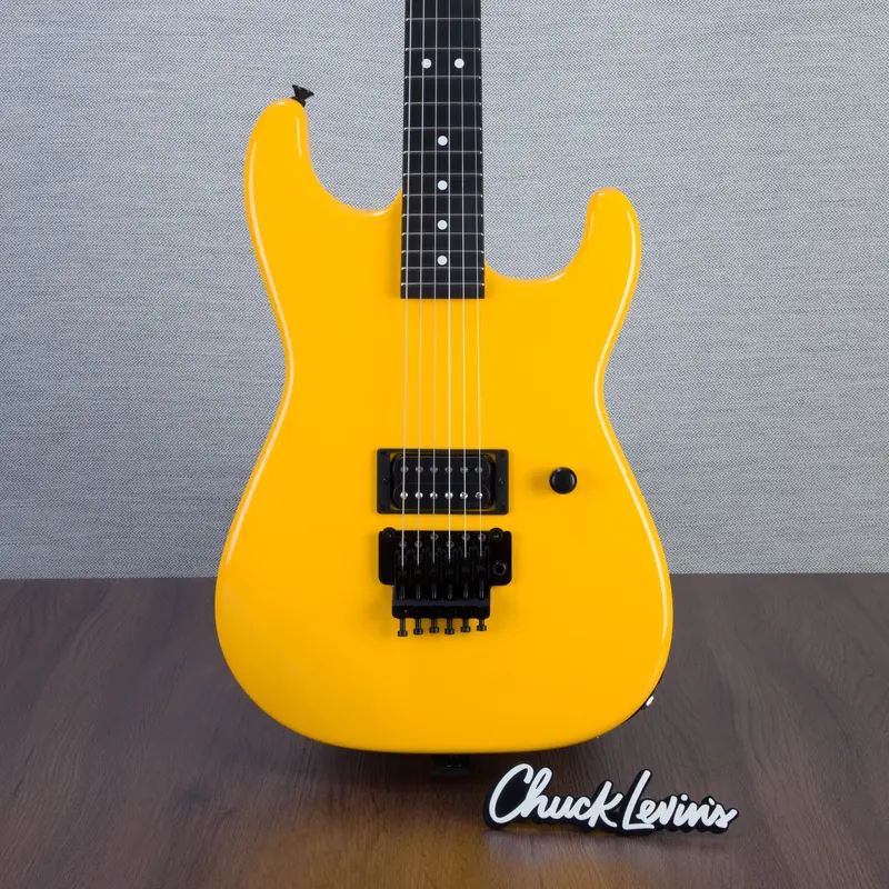 Charvel Custom Shop San Dimas 1H Floyd Rose Masterbuilt by Big Rob Knowles - Taxi Cab Yellow - #RK0078