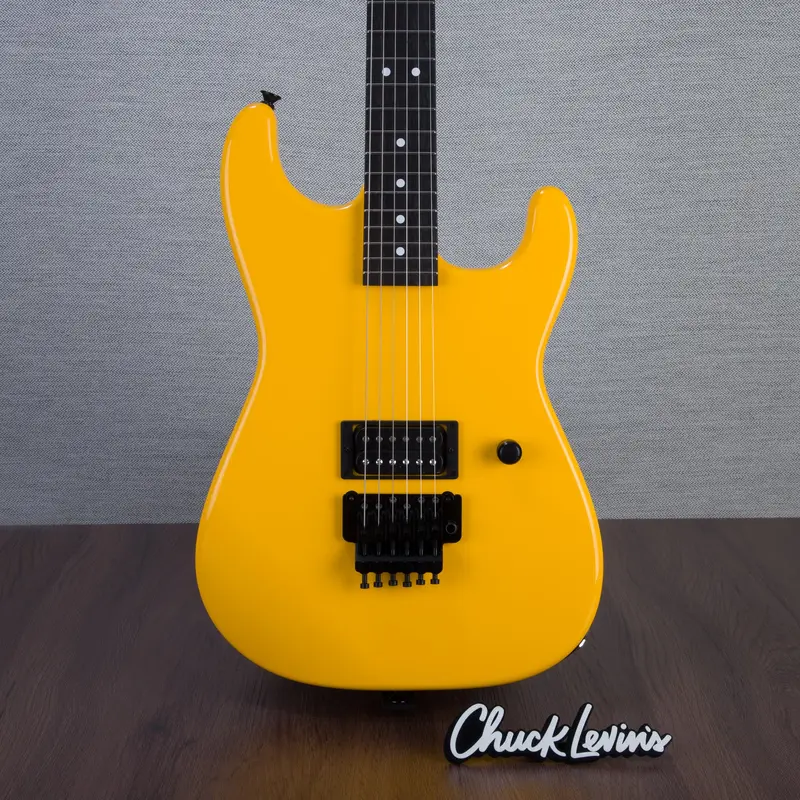 Charvel Custom Shop San Dimas 1H Floyd Rose Masterbuilt by Big Rob Knowles - Taxi Cab Yellow - #RK0079