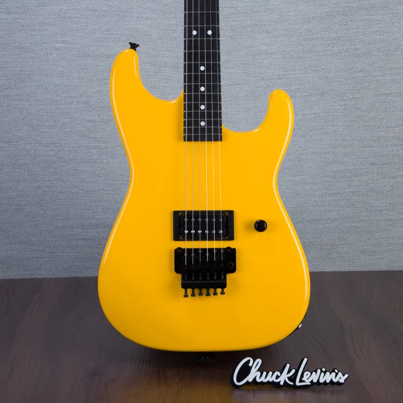 Charvel Custom Shop San Dimas 1H Floyd Rose Masterbuilt by Big Rob Knowles - Taxi Cab Yellow - #RK0087