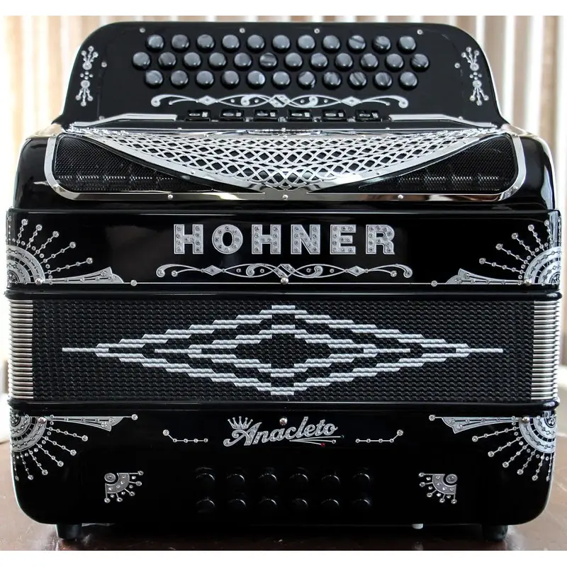 Hohner Anacleto Rey Del Norte Black & Silver(Spurs Anacleto)