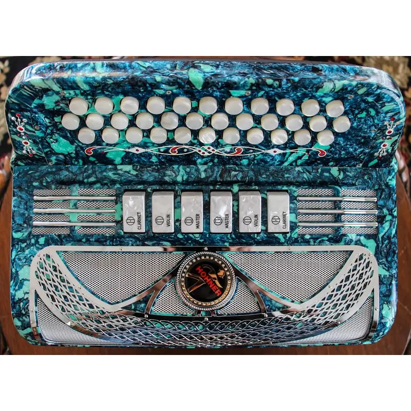 Hohner Anacleto Rey Del Norte GCF/EAD Green Stone