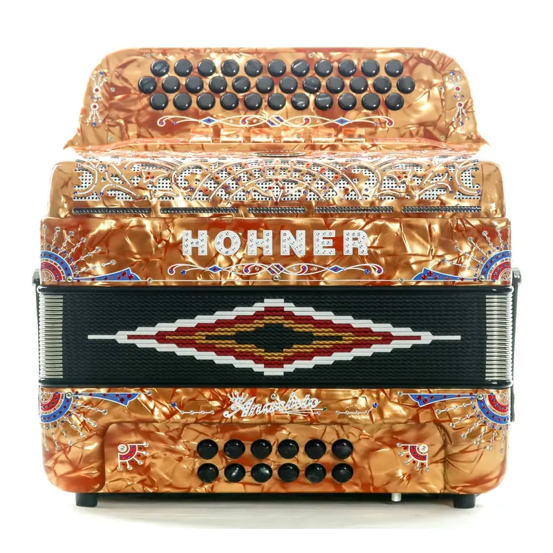 Hohner Anacleto Rey Del Norte TT FbE/GCF Accordion Compact Pearl Gold
