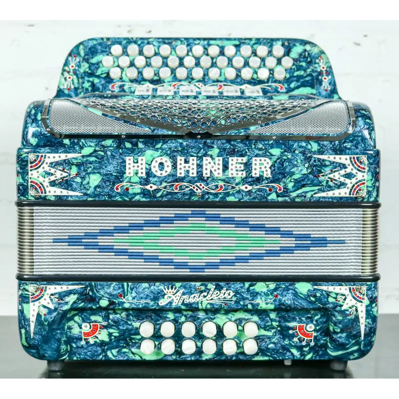 Hohner Anacleto Rey Del Norte TT GCF/EAD Accordion Green
