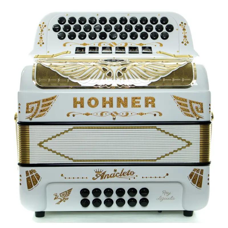 Hohner Anacleto Rey Aguila TT FBbEb/EAD Accordion White
