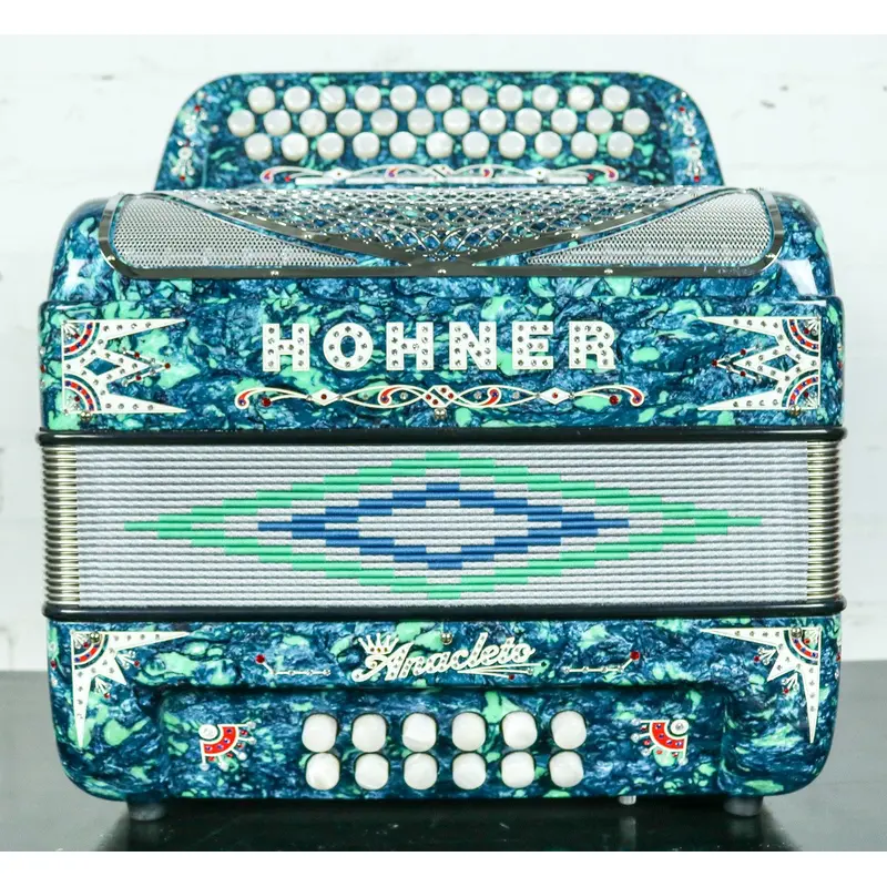 Hohner Anacleto Rey Del Norte TT FBbEb/EAD Accordion Compact Green