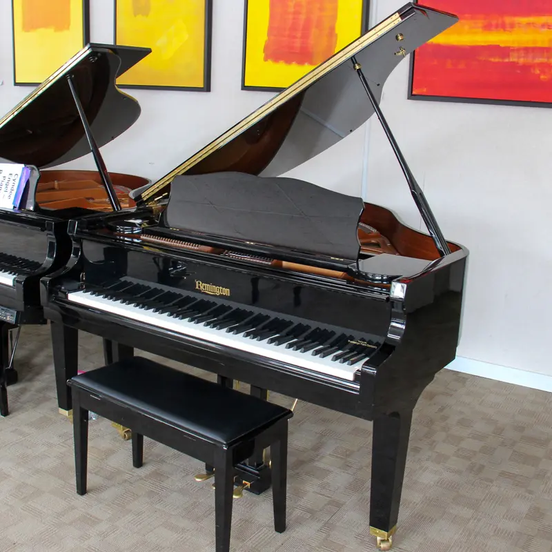 Remington (by Pramberger) RG-150 PQ | 5'1" Polished Ebony Baby Grand Piano