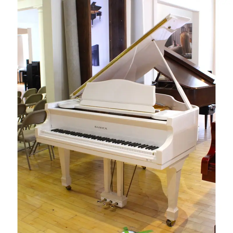 Samick 4'11" SG150C Baby Grand Piano | Polished White