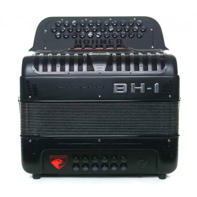Hohner Anacleto BH-1 Black Hawk Regular 5-Switch EAD Accordion - Matte Black