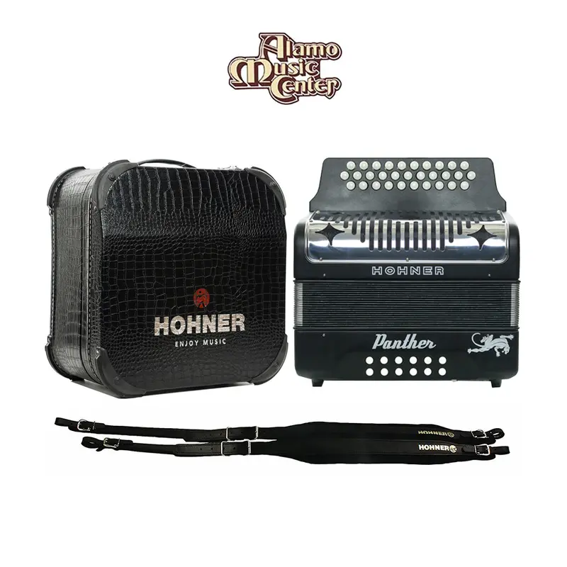 Hohner Panther GCF Accordion Bundle w/ Case