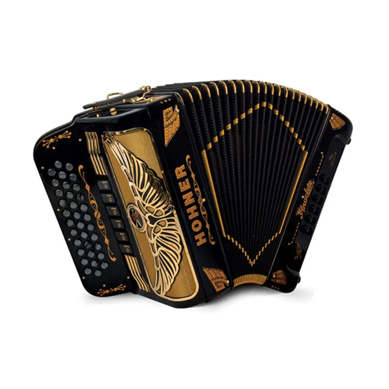 Hohner Anacleto Rey Aguila 5S GCF Accordion - Black