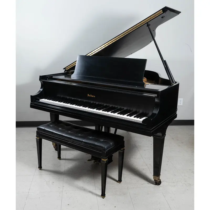 1958 Baldwin Model M Grand Piano in Satin Ebony | Serial No. 138886 | Used
