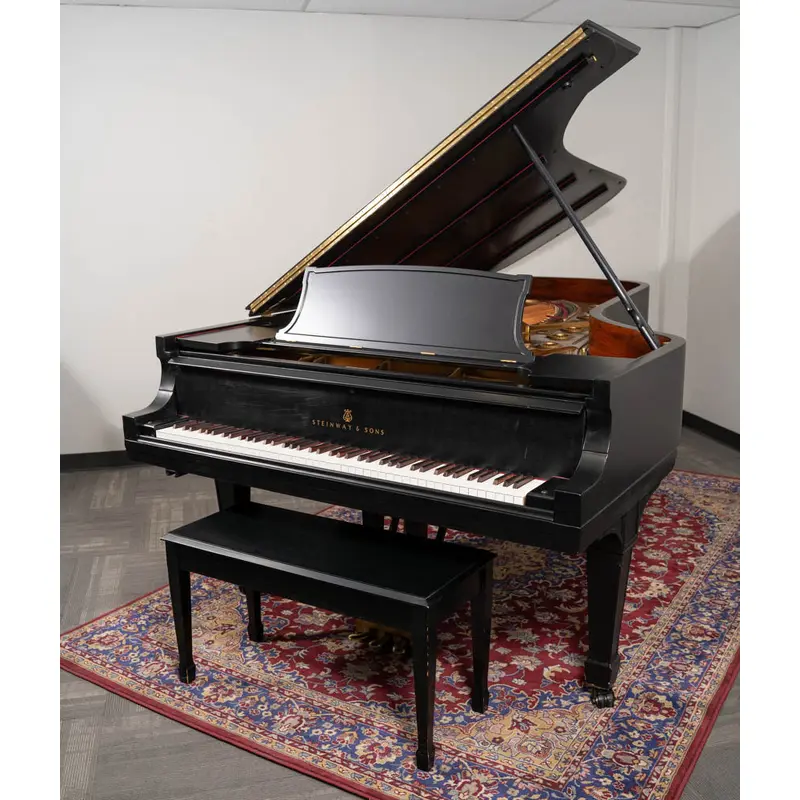 Steinway & Sons 9' Model D Grand Piano | Satin Ebony | SN: 164853 | Used